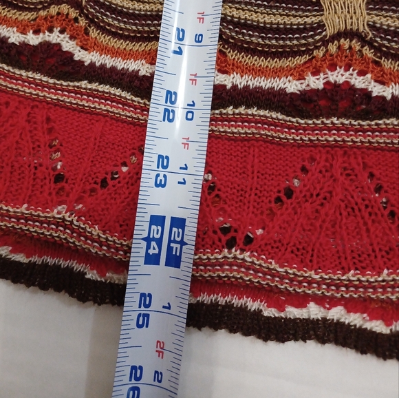 Vintage 60s 70s Colors Loose Knit Sweater - Picture 14 of 16